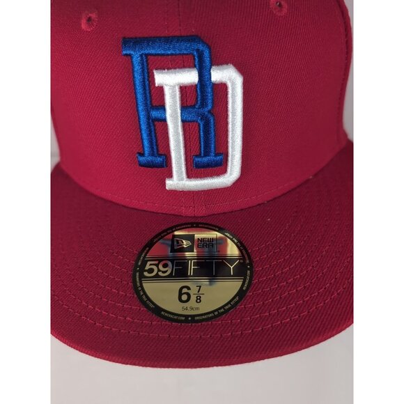 Dominican Republic Hat Cap 2023 World Baseball Classic 59Fifty 6 7/8 Red New Era - Picture 2 of 7